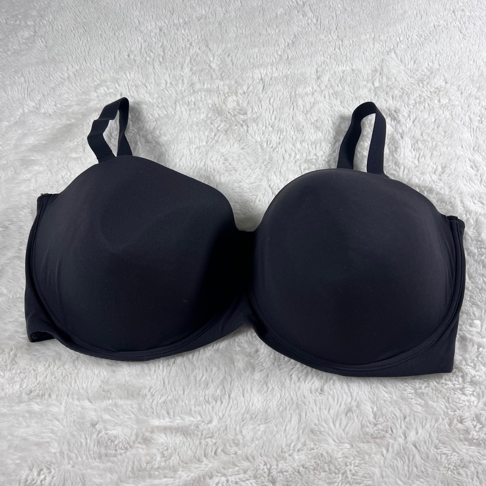 SKIMS Women's Ultimate Bra Onyx Black Underwire 3D Molded Cup Size 44DDDD NWT